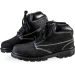Chaussures de scurit et travail noir montantes cuir nubuck normes en 20345 s1 taille - 40