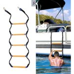 Chelle de bateau � 5 marches, �chelle de corde marine, �chelle de feu, aide � l'escalade pour la chasse, ...