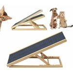 Chelle de chien de voiture de rampe d'animal de compagnie en bois massif - �chelle de s�curit� de tapis ...