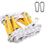 Chelle de corde d'�vacuation de feu �chelle de s�curit� incendie r�sistant aux flammes avec 2 mousquetons ...
