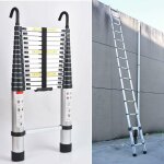 Chelle d'extension en aluminium de 5 m chelle d'extension robuste chelles de loft portables en aluminium ...