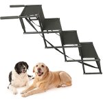 Chelle légère de rampe de voiture de chien avec les escaliers d'animal familier de cadre en métal de ... Chelle légère de rampe de voiture de chien avec les escaliers d'animal familier de cadre en métal de ...