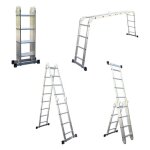 Chelle multifonction pliable 4x4 marches 6 en 1 - 4. 6m - 100% aluminium - avec plateforme �chafaudage ...