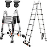Chelle t�lescopique en aluminium �chelle extensibles pliante escabeau telescopique �chelle pliable loft ...
