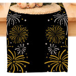 Chemin de table noir et or � bonne ann�e 2025 � ? d�coration de table pour cuisine, salle � manger et ...