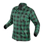 Chemise en flanelle, verte, taille m