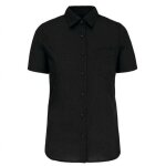 Chemise manches courtes femme kariban noir xs Chemise manches courtes femme kariban noir xs