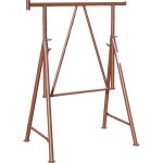 Mba chevalet d'chafaudage pliant l120xh120cm 120 - 195cm lack - 10630