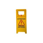 Panneau de signalisation 'travaux en cours'