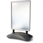 Wiltec chevalet stop - trottoir double face avec r�servoir d?eau et cadre aluminium ? 79 x 50 x 114, ...