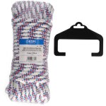 Edm - cheveau 20 mt. polyester drisse tricolore haute tenacit. calibre 8 mm