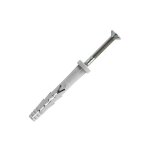 Scell - it - chevilles  frapper nylon tte plate clou acier zingu yzp 6x40mm - boite de 150