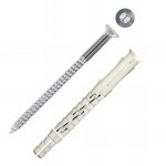 Chevilles longue expansion nylon acier zingu� vis t�te frais�e g - l �10x230mm - boite de 10