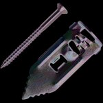 Cheville mtallique  frapper spcial plaque de pltre + vis tf 4x30 z. blanc