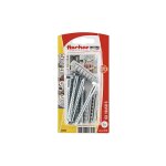 Fischer - chevilles nylon sx 10x50mm avec vis, blister de 5