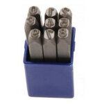 Chiffres a frapper pro 2. 5 mm - 9 pcs