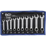 Chrome vanadium jeu 10 cles mixtes courtes de 10 a 19 mm - bgs technic