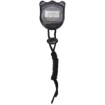 Chronom�tre num�rique �tanche multifonction 140mah pour course et comp�tition - noir