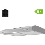 Ciarra - hotte casquette 60cm classe a + avec filtre actif 220m3 / h recyclage 3 vitesses cd6903ds