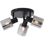 Cilin - spot plafond, plafonnier - 1 lumi�re - � 22. 5 cm - noir - moderne - �clairage int�rieur - salon ...