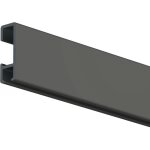 Cimaise click rail 200 cm - cimaise tableau artiteq noir , pack de 5 rails