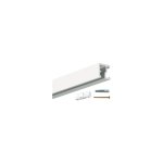 Arti teq - cimaise contour rail blanc 200cm  visser + clips de fixation + vis & chevilles