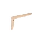 Cime - console �querre en h�tre brut � visser, h. 125x200mm.