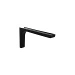 Cime - console �querre leonard acier et plastique noir, 144x240mm.