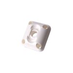 Cime - passe caisson � rotule pour volet roulant � manivelle, pour tige diam�tre 12, plastique blanc