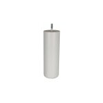 Cime pied lit / sommier cylindrique 68x200mm - htre laqu blanc