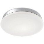 Circle - plafonnier led salle de bain ronde chrome 27. 4cm 2495lm 3000k ip44 - leds - c4