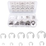Circlips interne, anneau de circlips interne, e clip anneau, ensemble de circlip en acier inoxydable ...