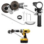 Rhg cisaille � t�le �lectrique universel pour visseuse sans fil, grignoteuse de t�le de perceuse � main, ...