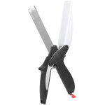 Ciseaux couteau 2 en 1 acier inoxydable pour l�gumes et aliments - accessoire de cuisine