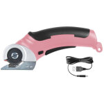Ciseaux couture tissu 4. 2v, cutter rotatif �lectrique avec batterie int�gr�e, puissant pour tissu, carton, ...
