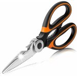 Ciseaux cuisine robustes, ciseaux de cuisine cranteur multiusage en acier inoxydable sharp professionnel ...