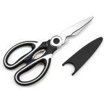 Ciseaux cuisine robustes professionnel acier inoxydable multiusage avec couvercle pour poulet poisson ...