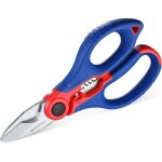 Ciseaux d'electricien et d�nudeur de c�ble 2 en 1 avec etui, ciseaux multifonctions en acier inoxydable, ...