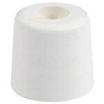 Civic - butoir rond caoutchouc blanc creux - diamtre 30 x 20 mm industrie