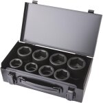 Clas - coffret 8 douilles choc 6 pans 26 - 38mm 3 / 4' cr - mo - os 3400 equipements