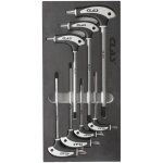 Clas - insert 7 cl�s en t torx t10 - t40 svcm et poign�e bi - mati�re pp + tp - os 2100 equipements