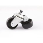 Clas - paire de roues pivotantes 60x25mm pour cric rouleur oh 5307 - sa 5372 equipements