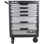 Clas - servante d'atelier 6 tiroirs 400kg l. 688 x l. 459 x h. 1035mm (sans outils) - eg 0088 equipements ...