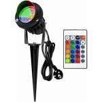 Clairage de jardin, projecteur de paysage cob 10w, �clairage color� rvb avec projecteur ext�rieur t�l�command� ...