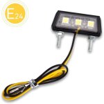 Clairage de plaque minralogique led universel pour moto 12 v mini micro clairage de plaque d'immatriculation ...