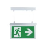 Optonica - bloc de secours baes led suspendu � fixer 2w 3h batterie avec pictogrammes - blanc froid 6000k ...