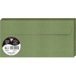 Clairefontaine pollen enveloppes dl vert sauge - lot de 20, papier teint�, fsc