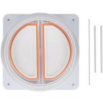 Clapet anti - retour hotte cuisine - acier inox + joint silicone (150 - 180mm) - ej. life