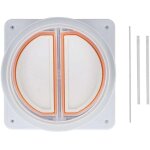 Clapet anti - retour pour hotte de cuisini�re, soupape d'�chappement � ressort en acier inoxydable s�parable, ...
