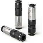 Clapet anti - retour pneumatique droit 3 pi�ces 6 mm pour raccordement aux orifices d'�chappement d'air ...